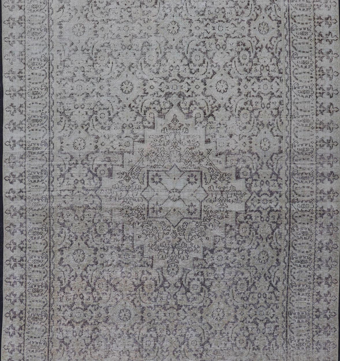 Measures: 5'9 x 12'4 Antique Karabagh Gallery Runner with All - Over Floral Medallion Design. Keivan Woven Arts / rug EMB - 22119 - 15008, country of origin / type: / Karabagh, circa 1900. - Keivan Woven ArtsEMB - 22119 - 15008 - 20307Rug