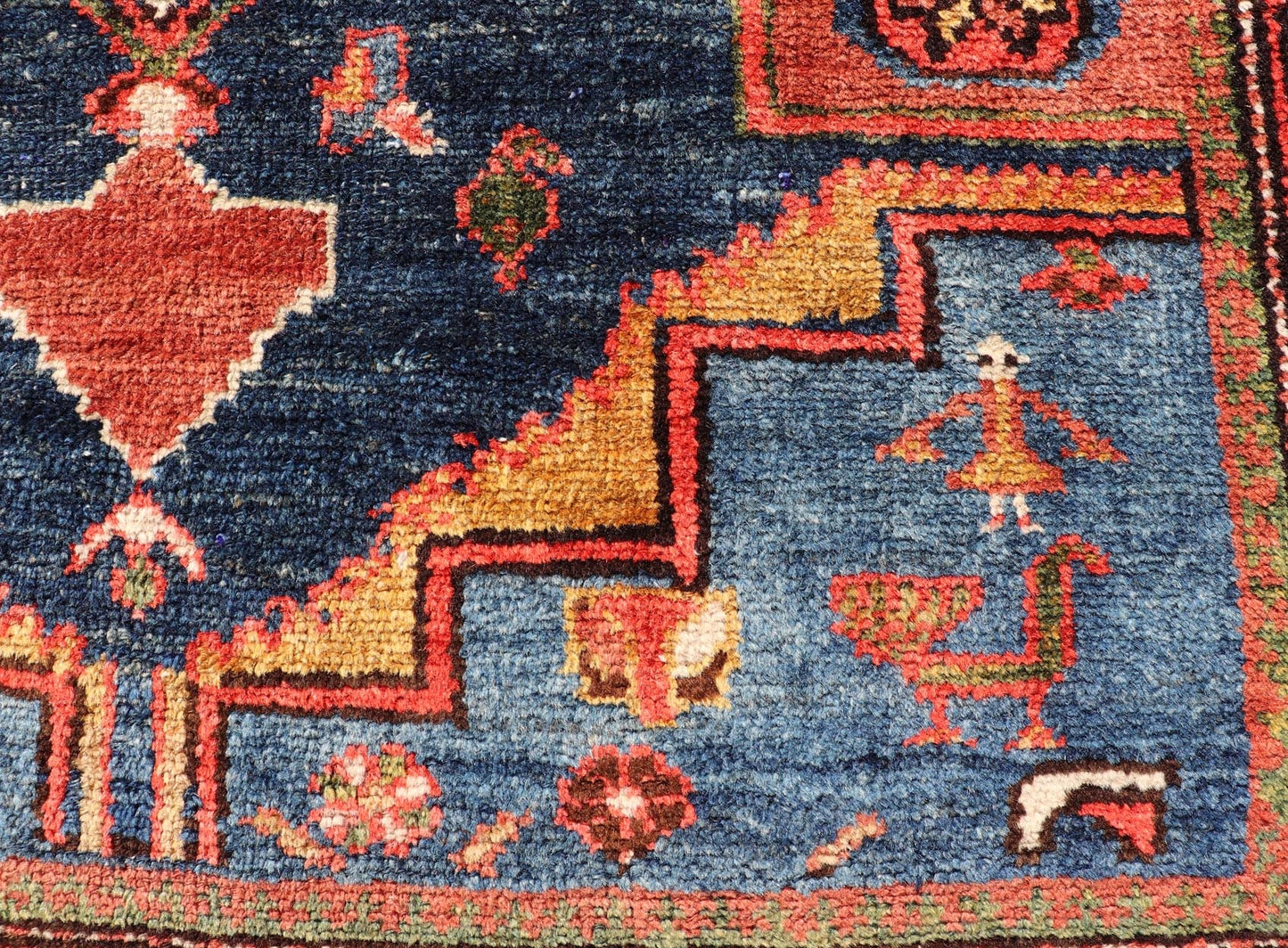 Measures: 4'1 x 6'0 Antique Persian Nahavand Rug by Keivan Woven Arts with Sub - Geometric Medallion. Keivan Woven Arts / rug EMB - 22235, country of origin / type: Persian / Nahavand, circa Early - 20th Century. This absolutely stunning Antique N... - Keivan Woven ArtsEMB - 22235 - 22454Rug