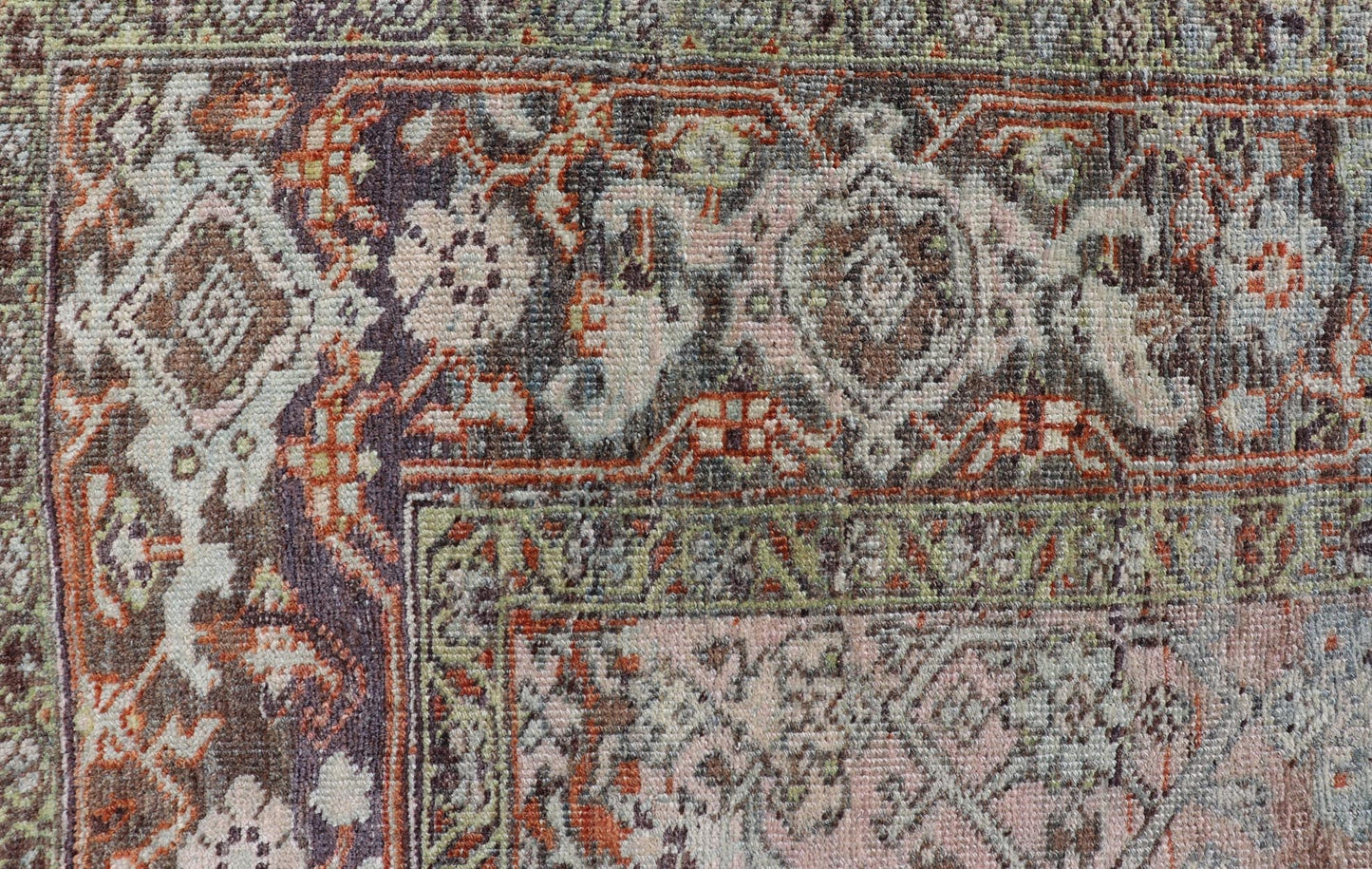 Measures: 4'6 x 8'1 This Bidjar Persian rug, renowned for its durability and intricate design. The rug features a central field with a delicate pattern of floral and geometric motifs in soft, muted colors, including shades of light blue, beige,... - Keivan Woven ArtsEMB - 22243 - 22496Rug