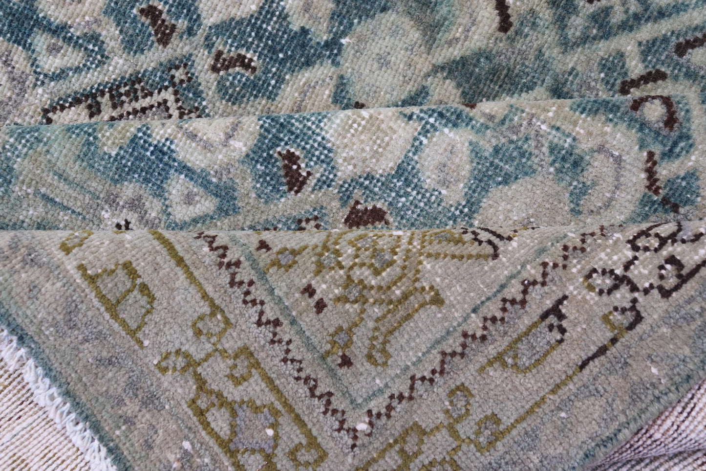 Measures: 5'0 x 10'2 Keivan Woven Arts Antique Persian Mahal All - Over Designed. Keivan Woven Arts / rug/EMB - 30, country of origin / type: Iran / Malayer, circa 1920 This antique Persian Malayer displays the Herati design, however this one - of - a - ki... - Keivan Woven ArtsEMB - 30 - 27622Rug