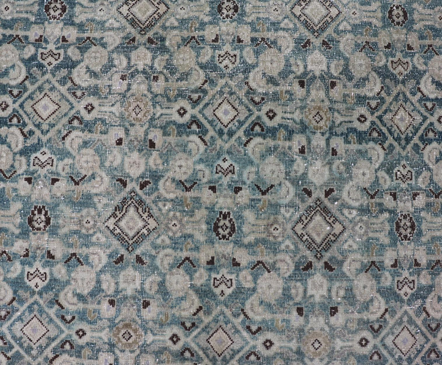 Measures: 5'0 x 10'2 Keivan Woven Arts Antique Persian Mahal All - Over Designed. Keivan Woven Arts / rug/EMB - 30, country of origin / type: Iran / Malayer, circa 1920 This antique Persian Malayer displays the Herati design, however this one - of - a - ki... - Keivan Woven ArtsEMB - 30 - 27622Rug