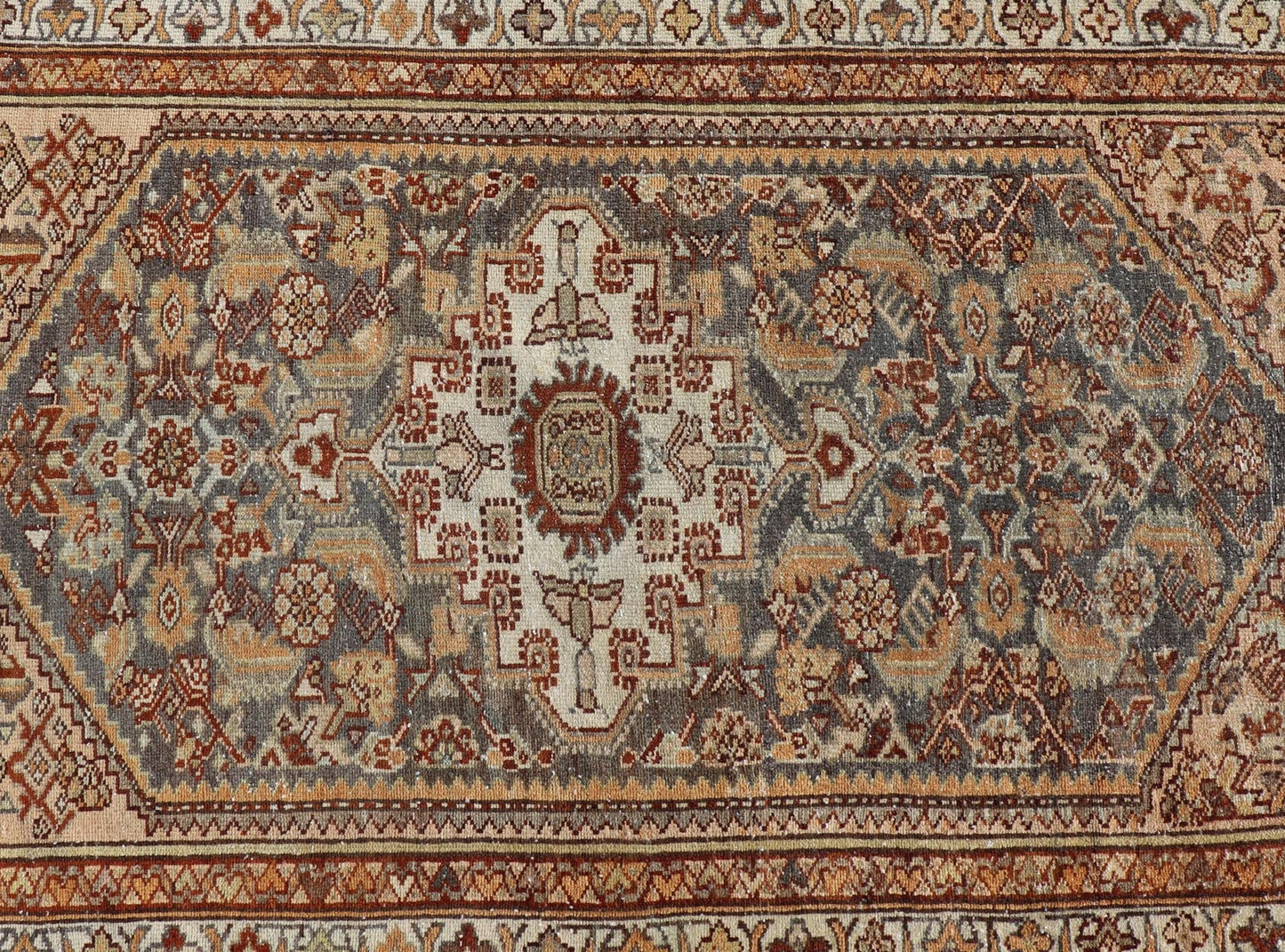 Antique Persian Malayer Runner with All - Over Sub - Geometric Medallion Design Antique Malayer Runner, rug EMB - 9607 - P13511, country of origin / type: Persian / Malayer, circa Early - 20th Century. Measures: 3'1 x 13'0. - Keivan Woven ArtsEMB - 9607 - P13511 - 15655Rug