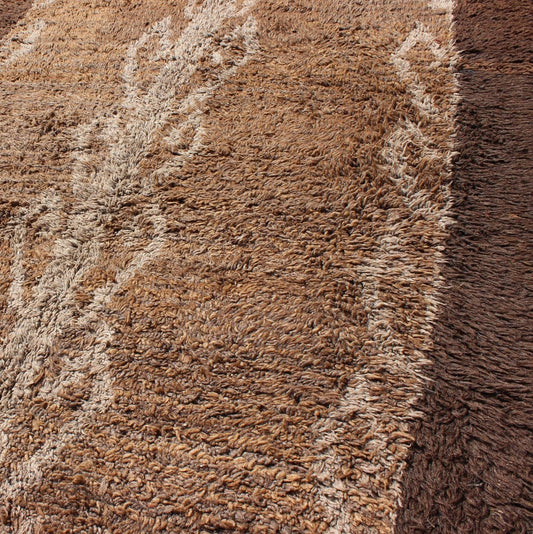 Natural Turkish Tulu Carpet with Vertical Tribal Design in Shades of Brown Natural Turkish Tulu Carpet with Vertical Tribal Design rug/en - 112275 origin/turkey This Tulu runner features a vertical tribal design spanning a taupe field and ... - Keivan Woven ArtsEN - 112275 - 2774