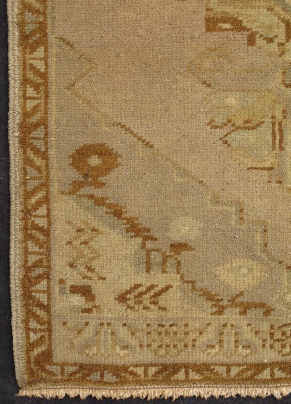 Oushak Rug with Medallion Design and Geometric - Botanical Elements This Turkish Oushak carpet features a central medallion design, as well as patterns of smaller geometric shapes and botanical elements. The rug's qualities are enhanced by its par... - Keivan Woven ArtsEN - 1141 - 2798Rug