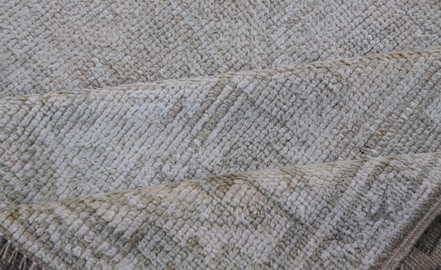 Vintage Geometric Oushak With Subtle Colors by Keivan Woven Arts Vintage Geometric Oushak with Subtle Colors by Keivan Woven Arts rug /EN - 14614 Measures: 4'6 x 5'6 This vintage Oushak rug features subtle geometric patterns and a me... - Keivan Woven ArtsEN - 14614 - 26382Rug