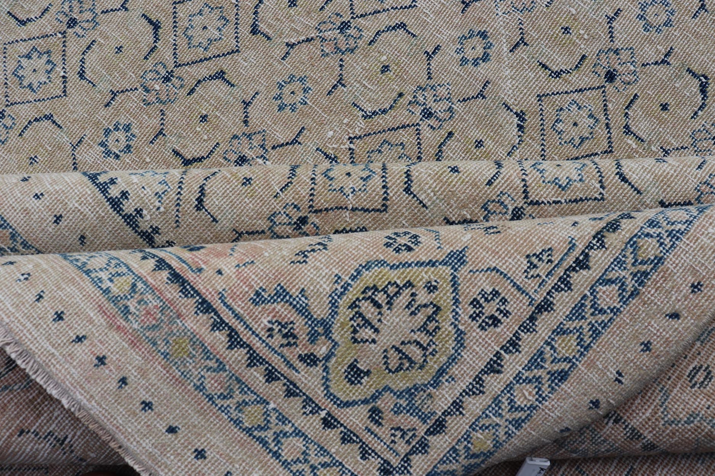Measures: 10'2 x 13'6 Antique Persian Tabriz Rug with All - Over Small Tribal Design in Muted Tones. Keivan Woven Arts / rug EN - 15181, country of origin / type: Persian / Tabriz, circa Early - 20th century. This Tabriz rug features a relativ... - Keivan Woven ArtsEN - 15181 - 21883Rug