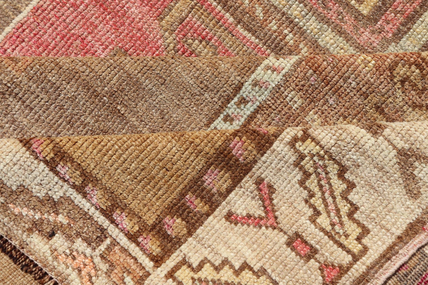 Vintage Turkish Kars wide Gallery Rug With Geometric Medallions by Keivan Woven Arts This Gallery Kars rug showcases three large, octagonal medallions aligned vertically along the length of the Turkish Kars runner. This wide gallery runner is ... - Keivan Woven ArtsEN - 15537 - 26544