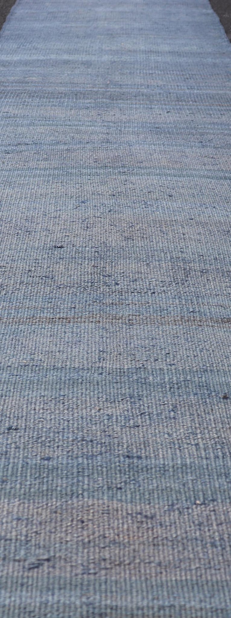 Measures: 2'3 x 10'3 Vintage Turkish Flat - Weave Runner with Stripe Design by Keivan Woven Arts. Rug EN - 179856, Keivan Woven Arts, country of origin / type: Turkey / Kilim, circa 1960 This modern - design vintage runner from Turkey features a s... - Keivan Woven ArtsEN - 179856 - 27598Rug