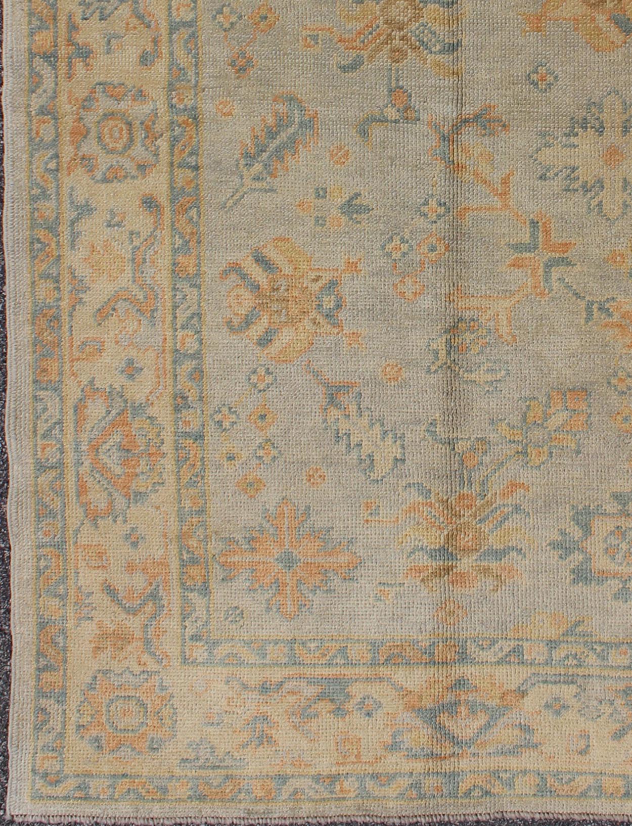 Keivan Woven Arts, En - 816, Reproduction Turkish Oushak Rug - 4'2 X 6'8 - Keivan Woven ArtsEN - 816 - 3614Rug