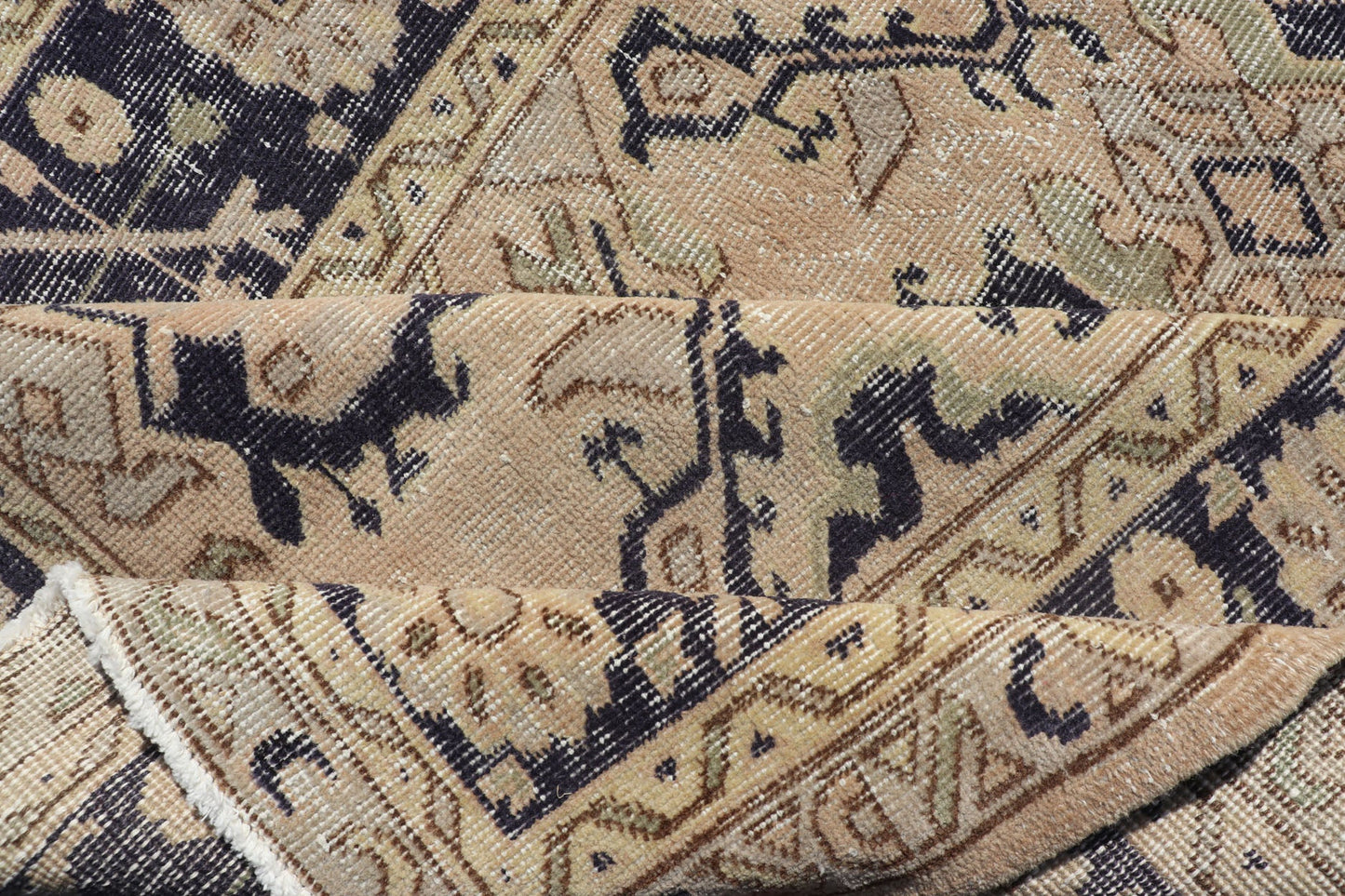 Vintage Turkish Oushak Rug with All - Over Sub - Geometric Medallion Design in Blue Vintage Turkish Oushak Rug with All - Over Sub - Geometric Medallion Design in Blue. Keivan Woven Arts / rug EN - P13368, country of origin / type: Turkey / Oushak, circa ... - Keivan Woven ArtsEN - P13368 - 17730Rug