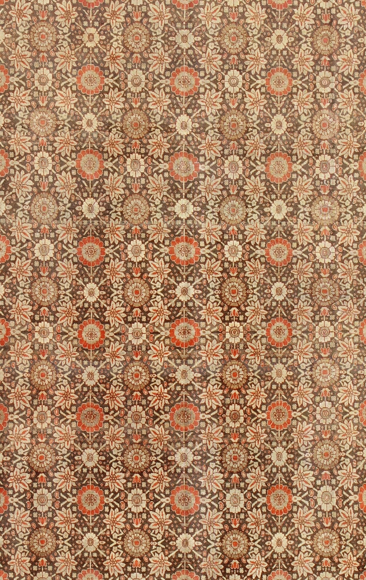 Antique Persian Haj Jalili Tabriz Rug - G - 0701 This exemplary Tabriz Haj Jalili rug is a masterpiece of the Craft, flourishing an incredible intricate pattern of vine - scrolls and palmettes. A testament to the amazing heights of craftsmanship achie... - Keivan Woven ArtsG - 0701 - 1823Rug