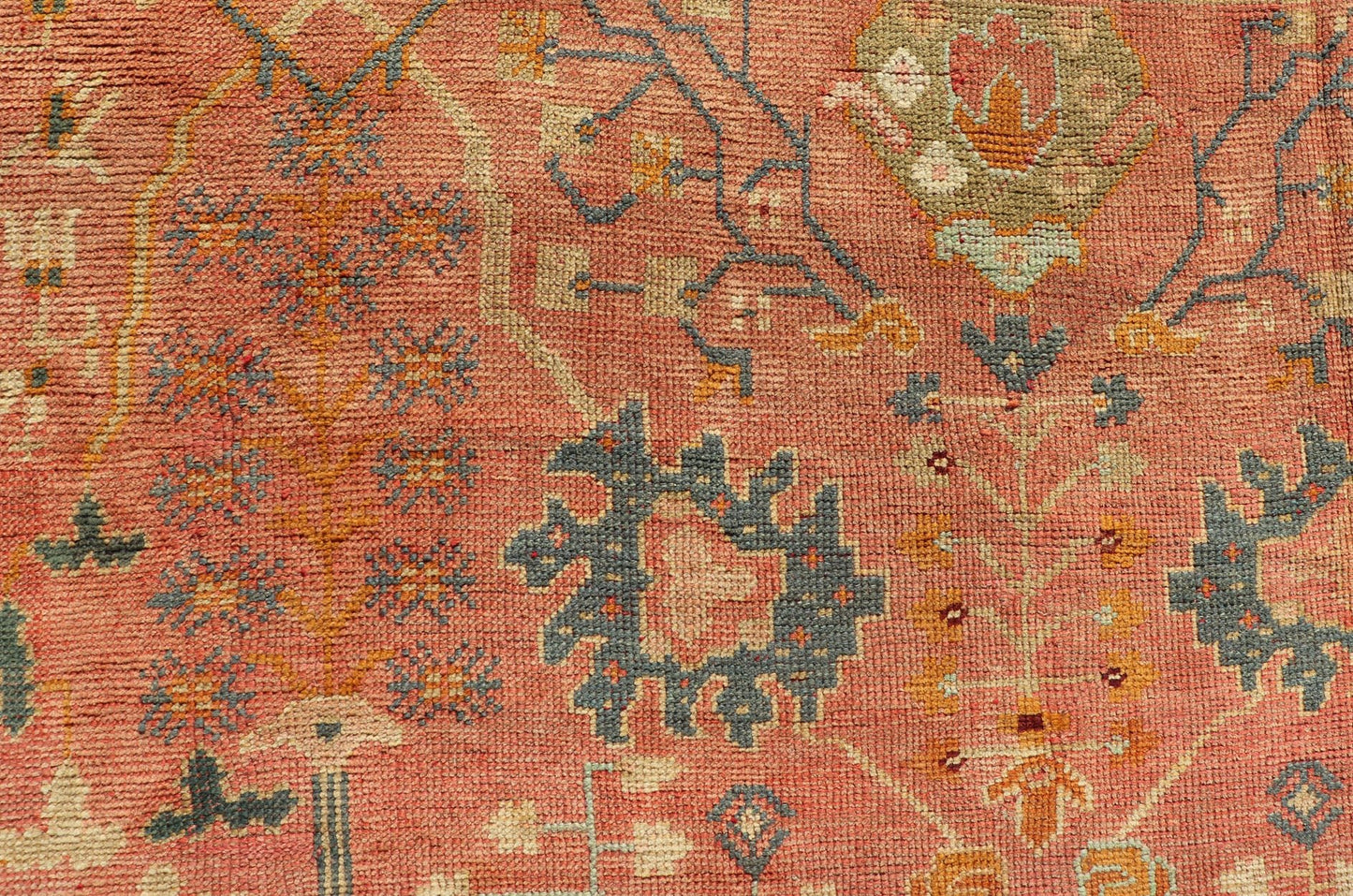 Exceptional Large Antique Turkish Oushak This exceptionally elegant antique Oushak carpet, of considerably ample size, dates back to around the end of the 19th Century and beautifully illustrates the impeccable craftsmanship and artistry of earl... - Keivan Woven ArtsG - 1105 - 1851Rug