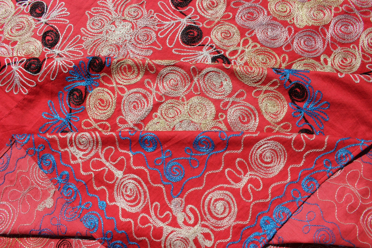 Unusually Large Silk Embroidery Suzani with Soft Red & Beautiful Vivid Colors Embroidery Suzani with Floral Design and Beautiful Vivid Colors. Rug/H - 1306 - 1, Uzbekistan Suzani "Suzani" means needlework and these embroideries are some of the m... - Keivan Woven ArtsH - 1306 - 1 - 12889Rug