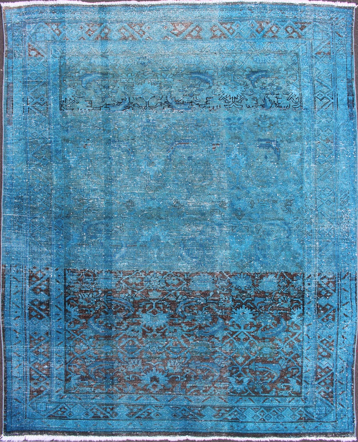This beautiful antique Malayer rug from Iran was handwoven and bears a remarkably unique all - over design rendered in tones of blue. The combination of its early period creation and its one - of - a - kind design makes this a rare and desirable piece. Meas... - Keivan Woven ArtsH - 711 - 30 - 1225