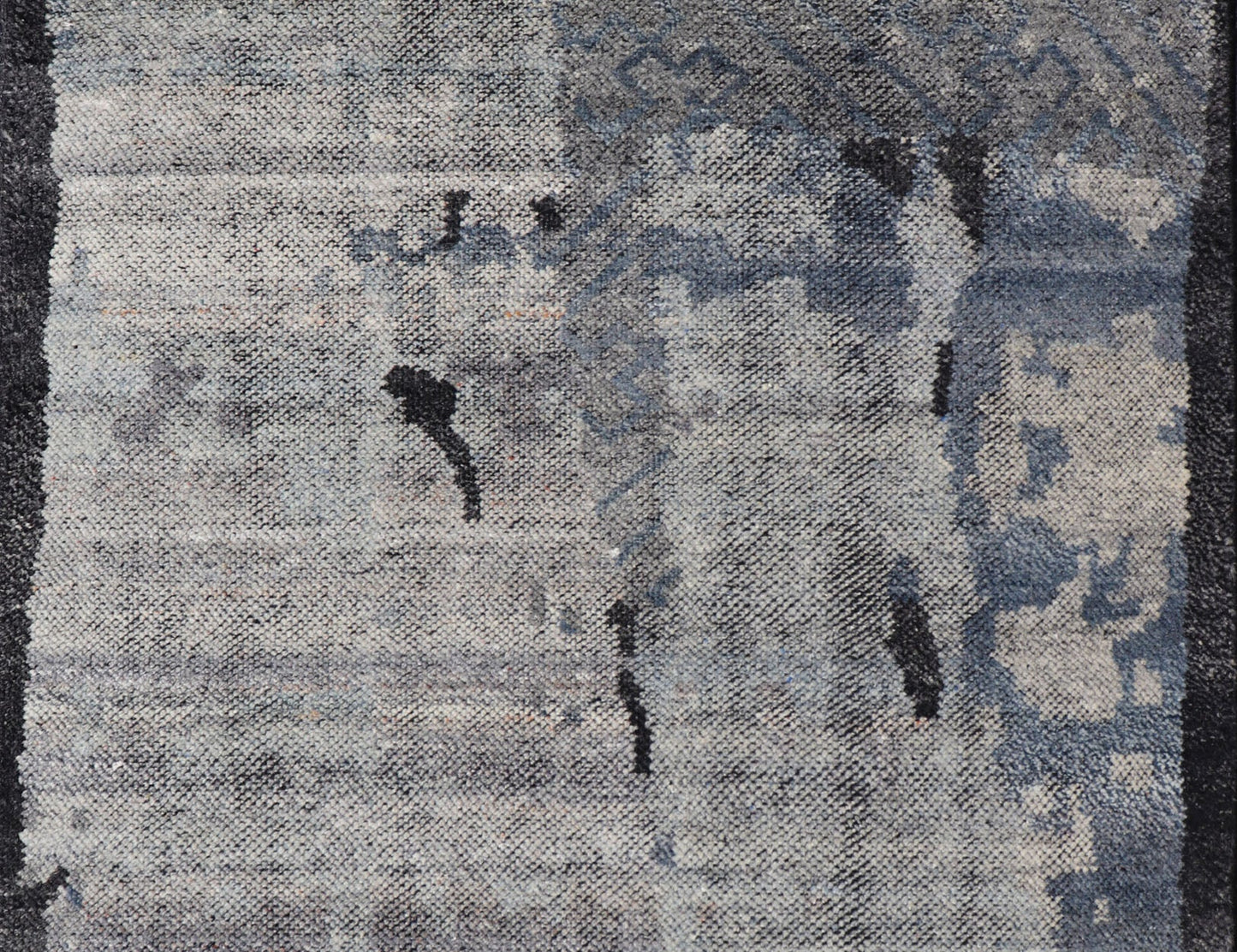 Modern Abstract Area Rug in Dark Neutrals, All - Over Minimal Design Measures 4' x 5'11 This abstract modern design is very popular, with these stylizations being found more and more often in modern interiors and magazines. The sporadic pl... - Keivan Woven ArtsIN - ILM - 160 - MK - 5039 - 20910
