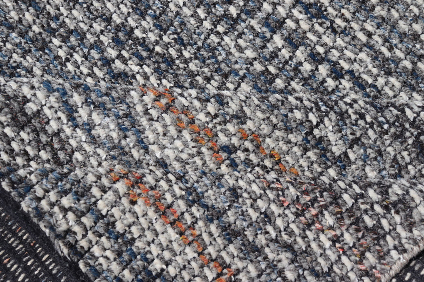 Abstract Hand Knotted Modern Indian Runner in Multi - Colored Wool Measures 4 x 9'11 This wonderful piece originated in India and does not feature a border. The tightly - knotted wool guarantees long lasting durability. The hand - knotted wool... - Keivan Woven ArtsIN - ILM - 174 - MN - 2600 - 20946
