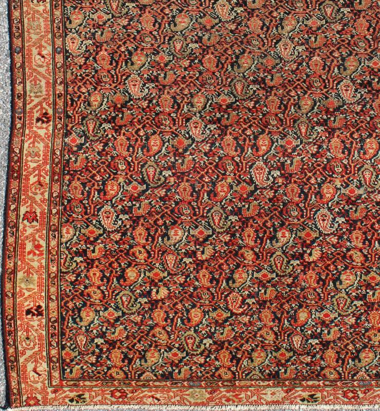 Antique Persian Finely Woven Mishan Malayer Rug rug/J10 - 0101, country of origin / type: Iran / Mishan Malayer, circa 1890 This amazing, antique Mishan Malayer finely woven Persian rug was handwoven around the fourth quarter of the 19th centur... - Keivan Woven ArtsJ10 - 0101 - 2251Rug