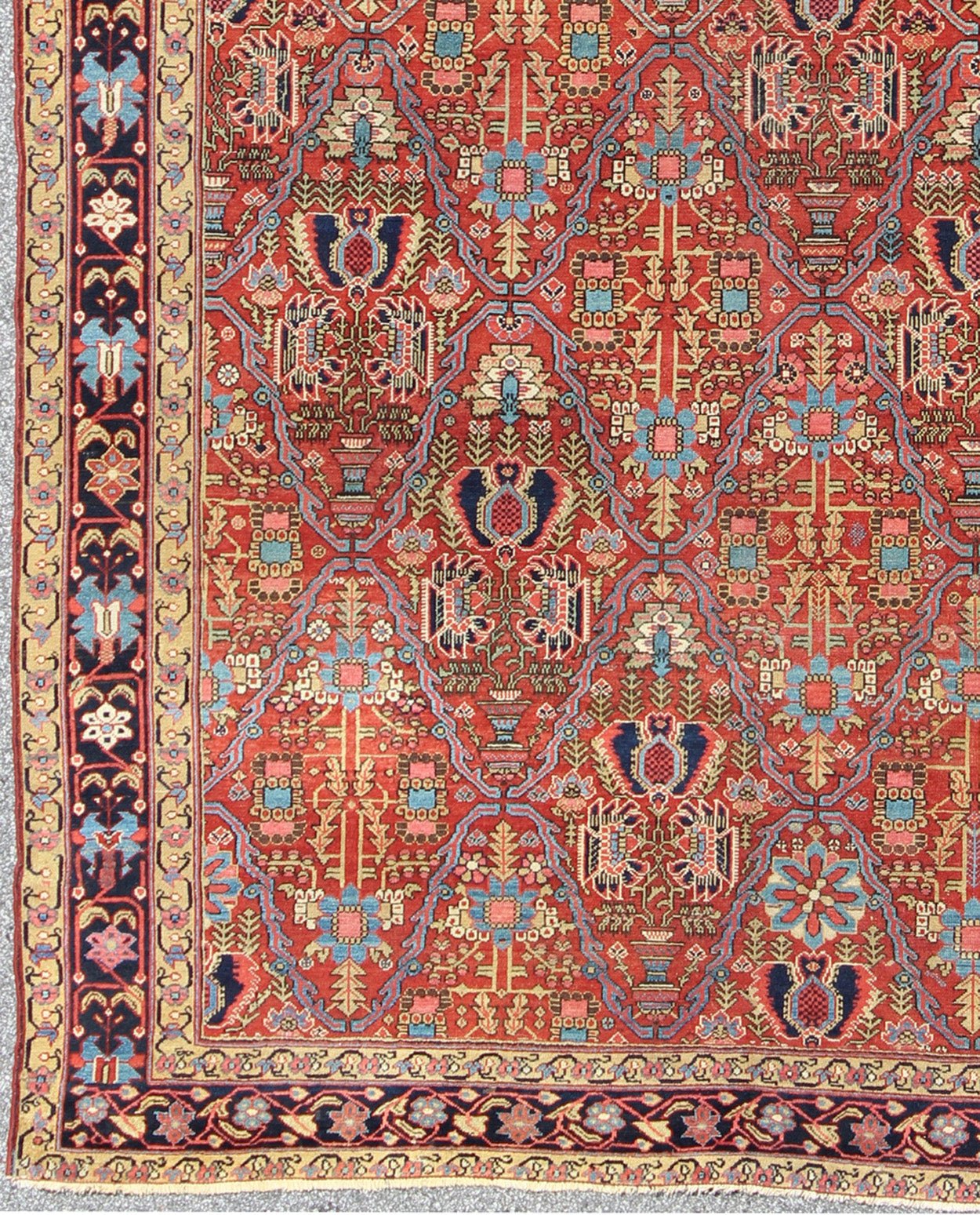 Antique 19th Century Persian Malayer Rug in All Over Geometric Design. Measures: 7'6 x 11'2. The richly colored and intricate design of this handwoven, antique 19th century Malayer rug distinguishes it from all others of its kind. The iconic all - ... - Keivan Woven ArtsKB - CN - 6031 - 742Rug