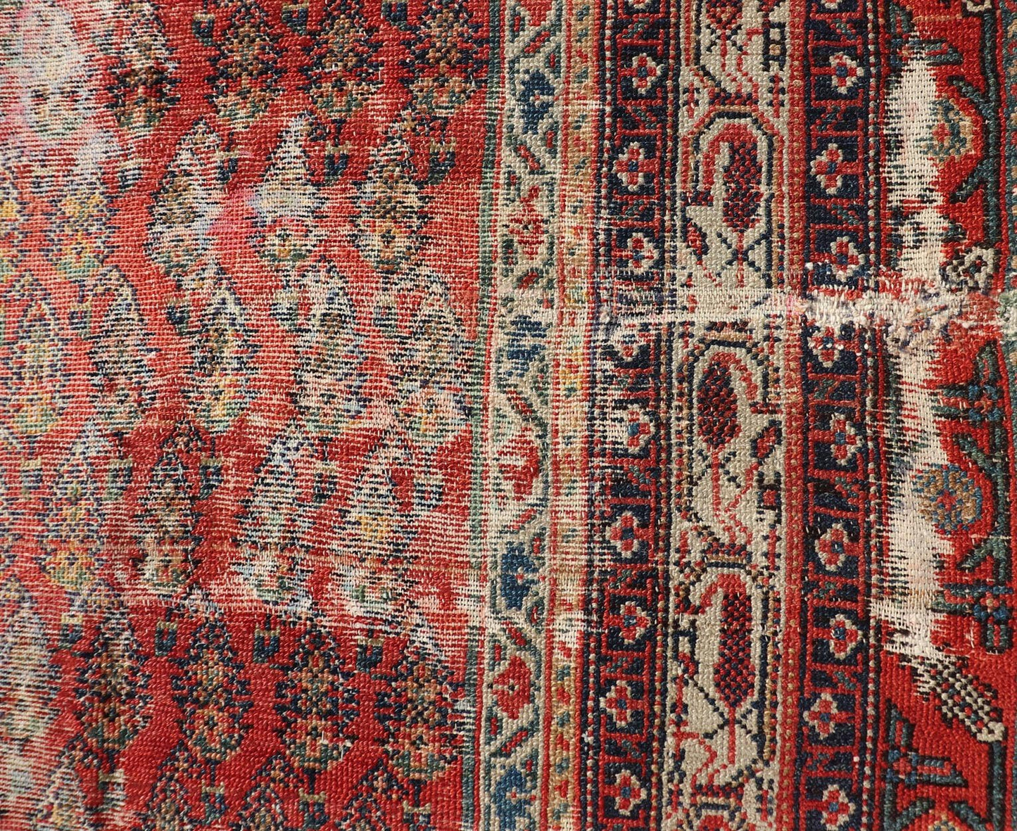 Measures: 6'10 x 15'0 Antique Persian Malayer Gallery by Keivan Woven Arts with Small All - Over Design. Keivan Woven Arts / Rug/ KBE - 230902, country of origin / type: Iran / Malayer, circa 1920. This antique Malayer gallery runner from 1920s Pers... - Keivan Woven ArtsKBE - 230902 - 25308Rug
