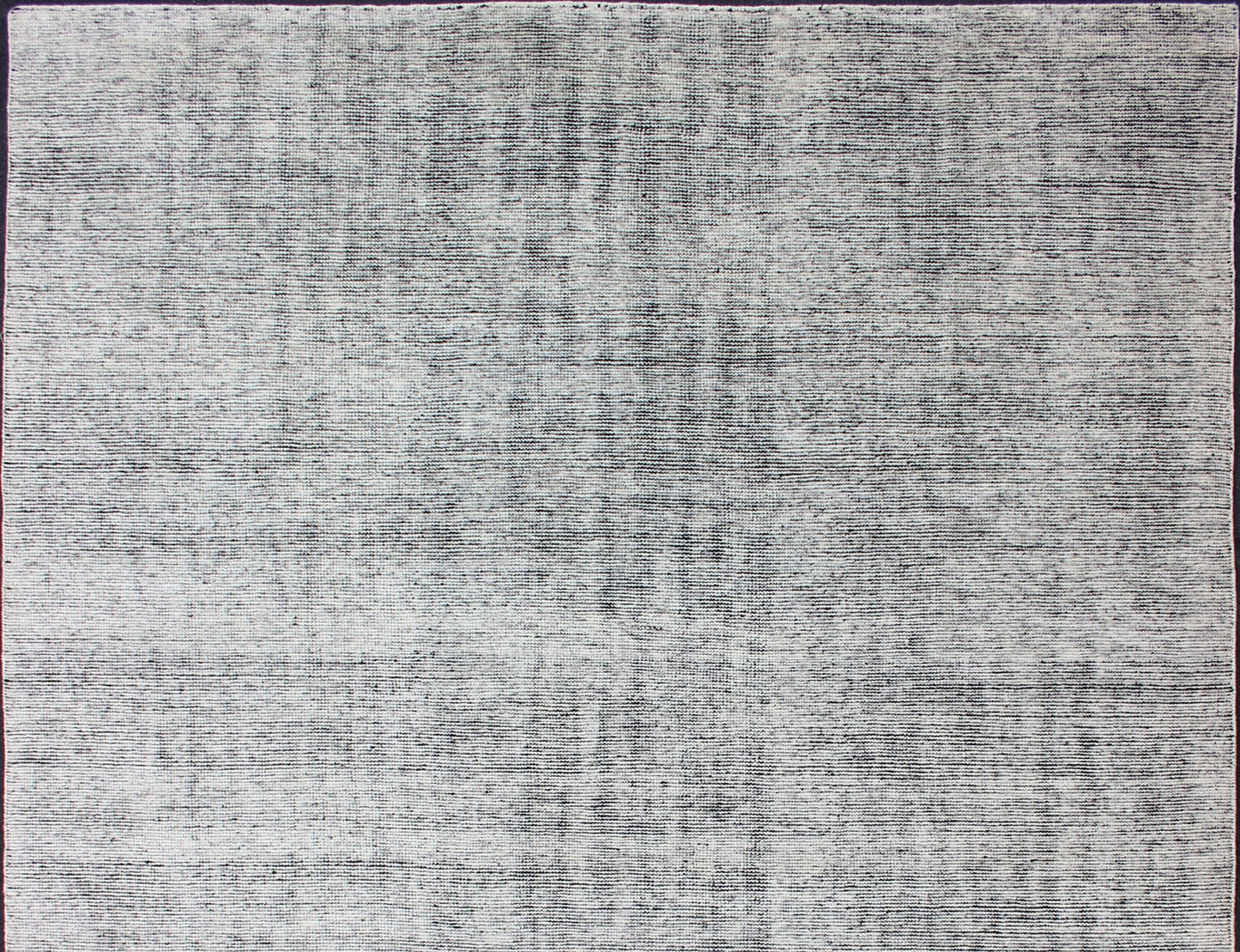 Indian Hand - Knotted Distressed Modern Abstract Black and White Area Rug Measures 9'2 x 11'10 Country of Origin: India; Type: Modern, Distressed Modern; Design: Minimal, Abstract, Modern; Keivan Woven Arts: rug KHN - 1018 - J1 - BLACK; ... - Keivan Woven ArtsKHN - 1018 - J1 - BLACK - 13498