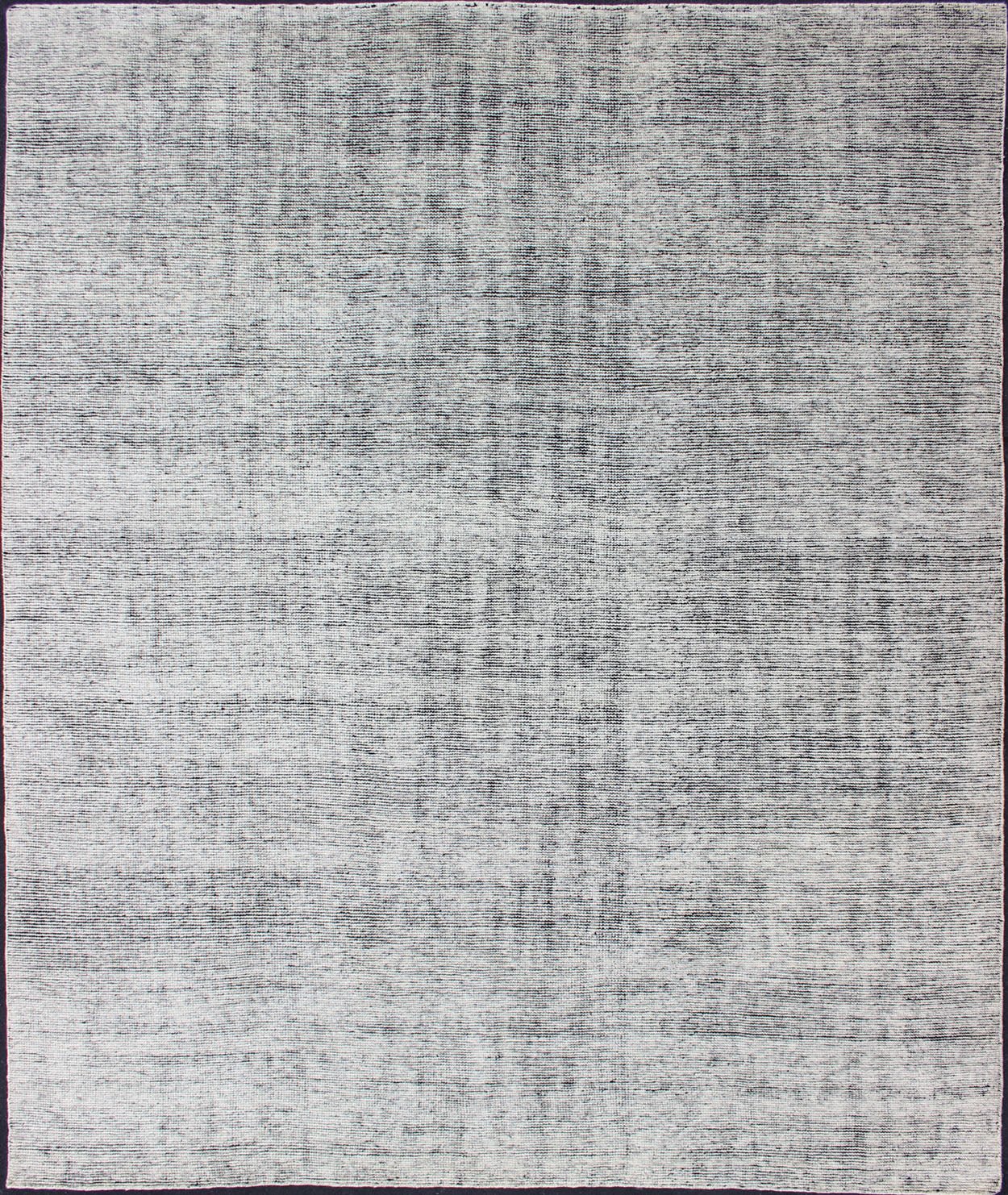 Indian Hand - Knotted Distressed Modern Abstract Black and White Area Rug Measures 9'2 x 11'10 Country of Origin: India; Type: Modern, Distressed Modern; Design: Minimal, Abstract, Modern; Keivan Woven Arts: rug KHN - 1018 - J1 - BLACK; ... - Keivan Woven ArtsKHN - 1018 - J1 - BLACK - 13498