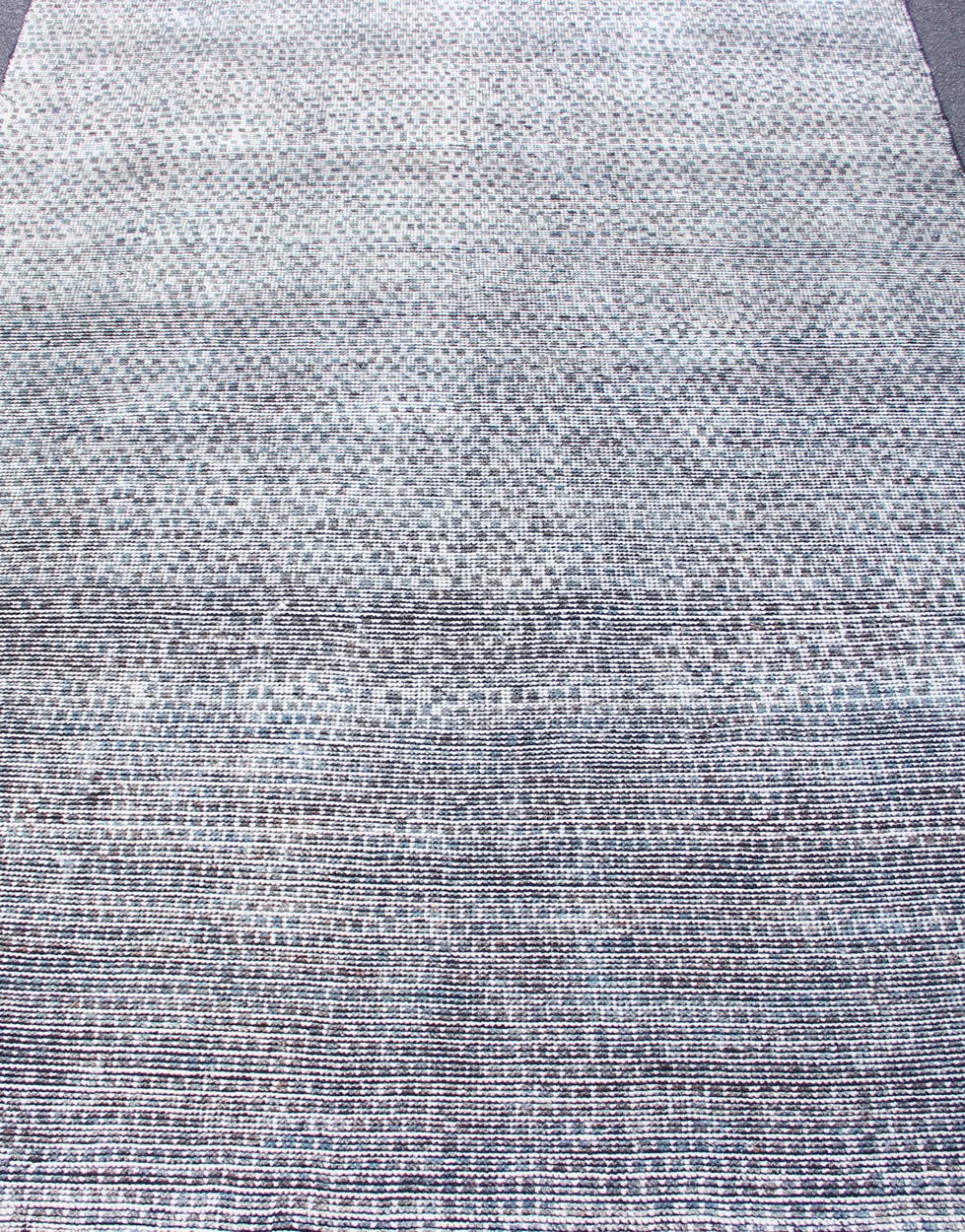 Checkered Modern Distressed Rug in Shades of Green, Charcoal and White . Shades of cream, light green, and charcoal modern distressed checkered designed piled rug, rug KHN - 1031 - TR - 577, country of origin / type: India / Indian Modern Piled Rug. ... - Keivan Woven ArtsKHN - 1031 - TR - 577 - 13544