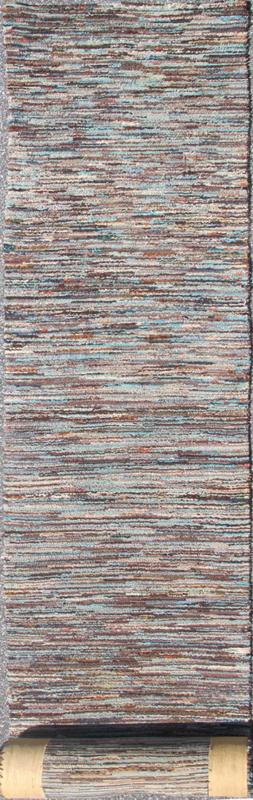 Colorful Long American Hooked Runner Antique hooked runner with variegated design. Keivan Woven Arts / rug L11 - 0904, country of origin / type: United States / Hooked, circa 1950. This vintage American Hooked runner features a variegated s... - Keivan Woven ArtsL11 - 0904 - 2679Rug