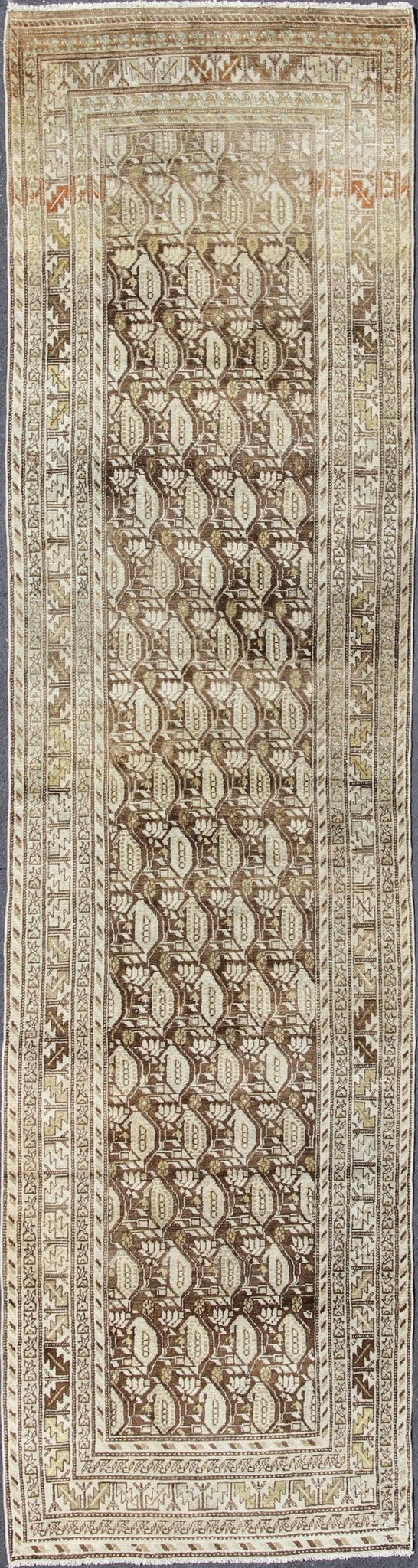 Early 20th Century Antique Persian Malayer Rug with All - Over Paisley Design, rug l11 - 0915, country of origin / type: Iran / Malayer, circa 1920 This antique Persian Malayer long runner from early 20th century (circa 1920s) Iran features an all - o... - Keivan Woven ArtsL11 - 0915 - 88Rug