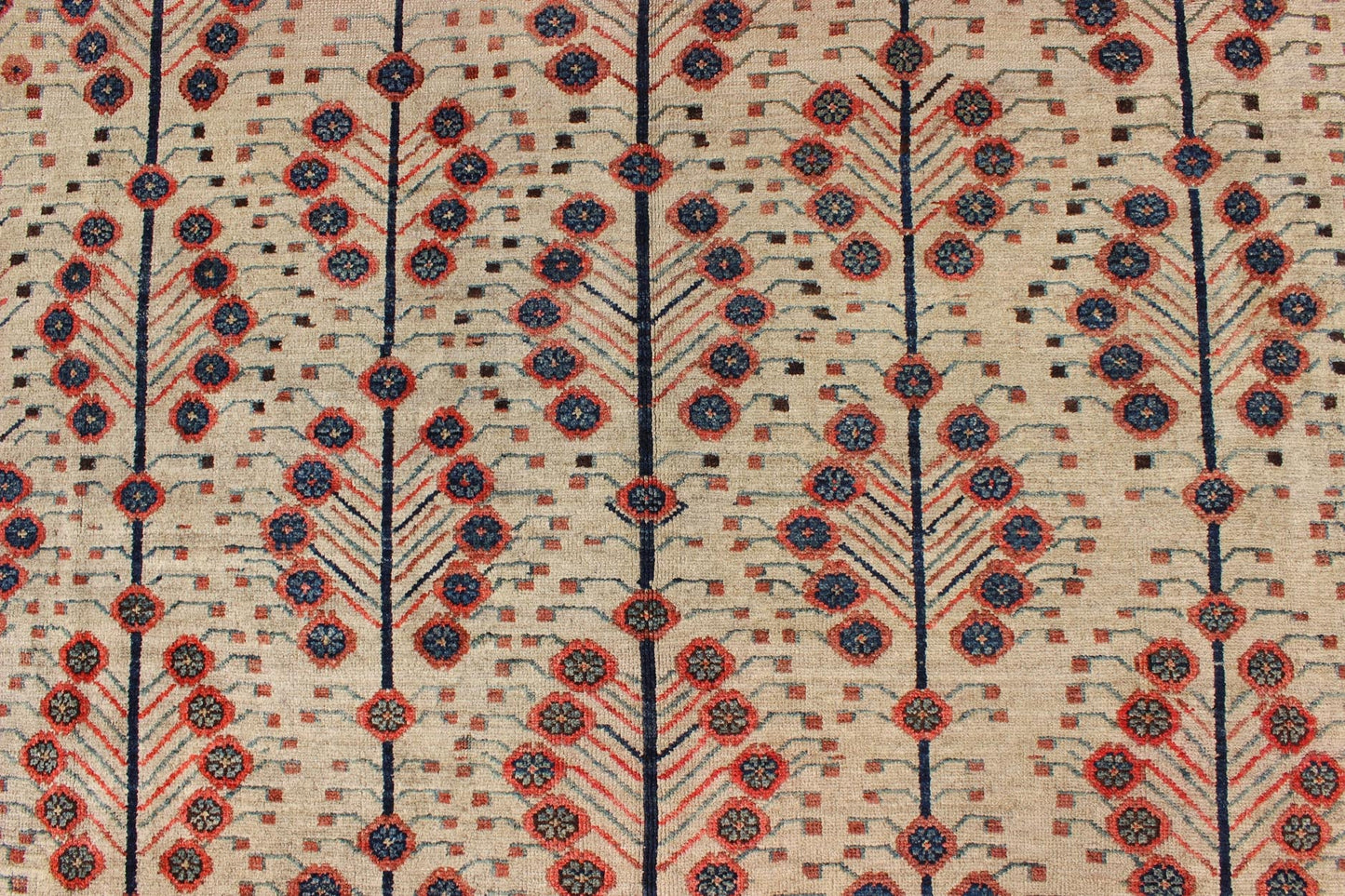 Antique Persian Serab Rug This amazing antique Persian Serab/Bakhshaish rug is a masterful example of the Serab rugs of the late 19th Century. Early Serab rugs are prized for their tribal designs, which often juxtapose large areas of negative sp... - Keivan Woven ArtsL11 - 1209 - 2985Rug