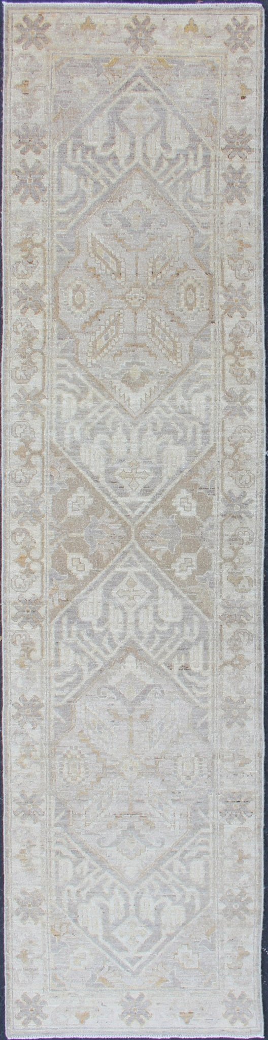 Keivan Woven Arts Khotan Runner with All - Over Geometric Medallion Pattern. Keivan Woven Arts / rug / MP - 1310 - 131 country of origin / type: Afghanistan / Khotan. Measures: 2'5 x 10'8 This Khotan features a geometric all - over design flanked by a ... - Keivan Woven ArtsMP - 1310 - 131 - 4762Rug