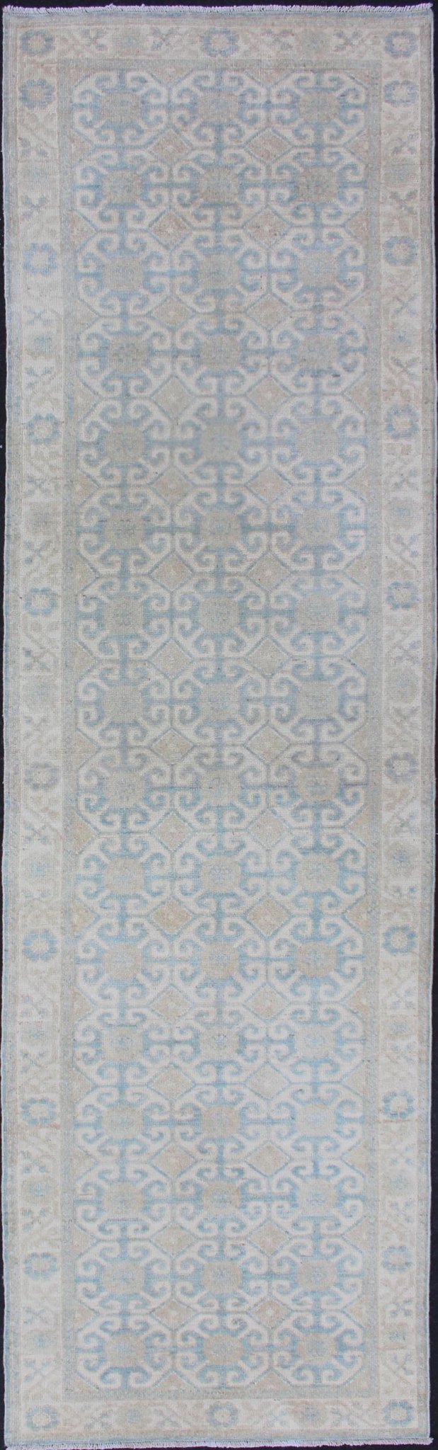 Keivan Woven Arts Khotan Runner with All - Over Geometric - Pomegranate Pattern. Keivan Woven Arts / rug MP - 1911 - 10719 country of origin / type: Afghanistan / Khotan. Measures: 2'9 x 9'10 This Khotan features a geometric all - over design flanked by a... - Keivan Woven ArtsMP - 1911 - 10719 - 12561