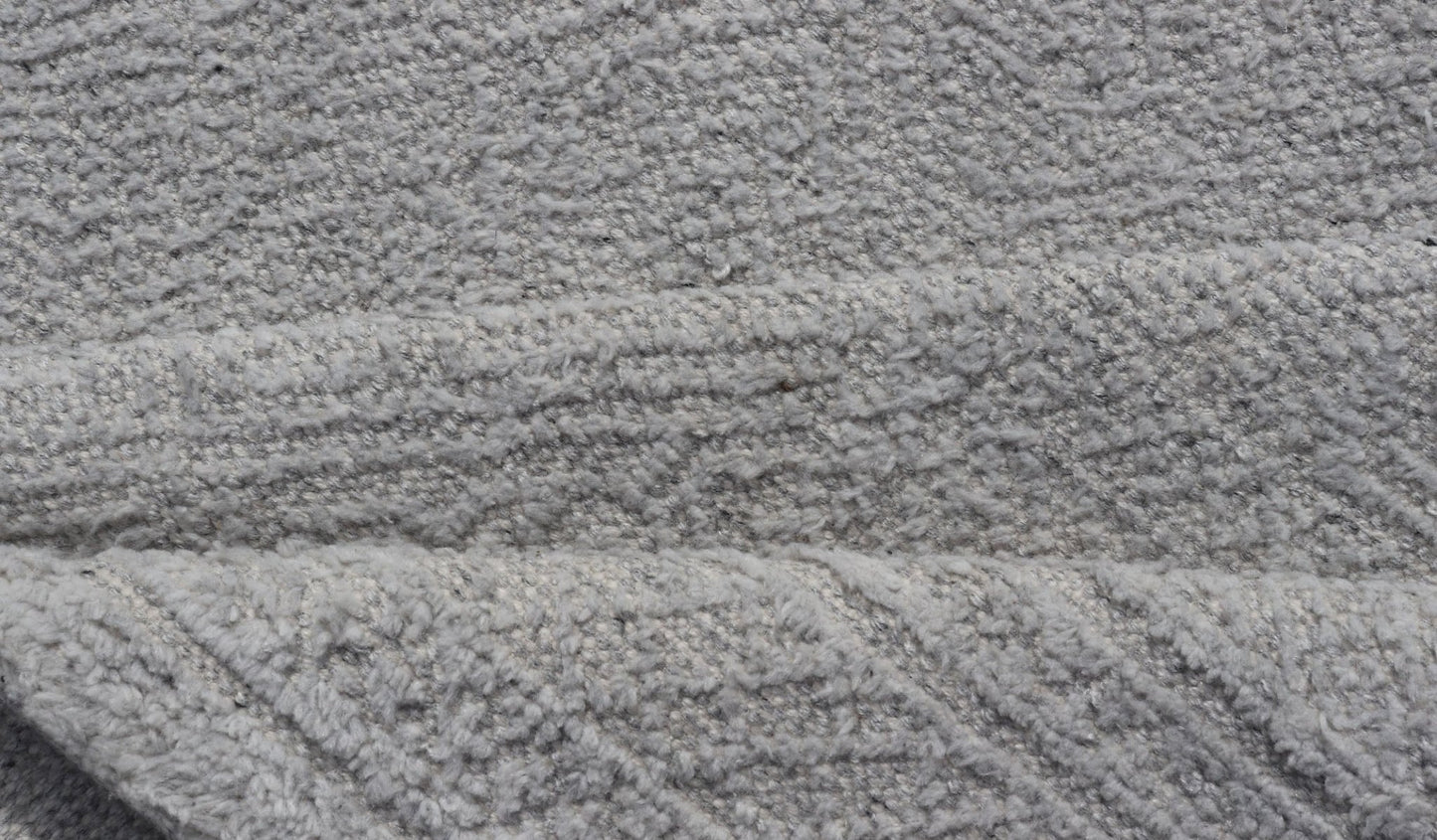 Muted Modern Indian All Gray Hand - Knotted Rug in Wool With Minimal Design Measures 5'7 x 9'0 Muted Modern Indian All Gray Hand - Knotted Rug in Wool; Country of Origin: India; Type: Modern, Modern Casual, Minimalist; Keivan Woven Arts: rug... - Keivan Woven ArtsOB - 9664883 - 18180Rug