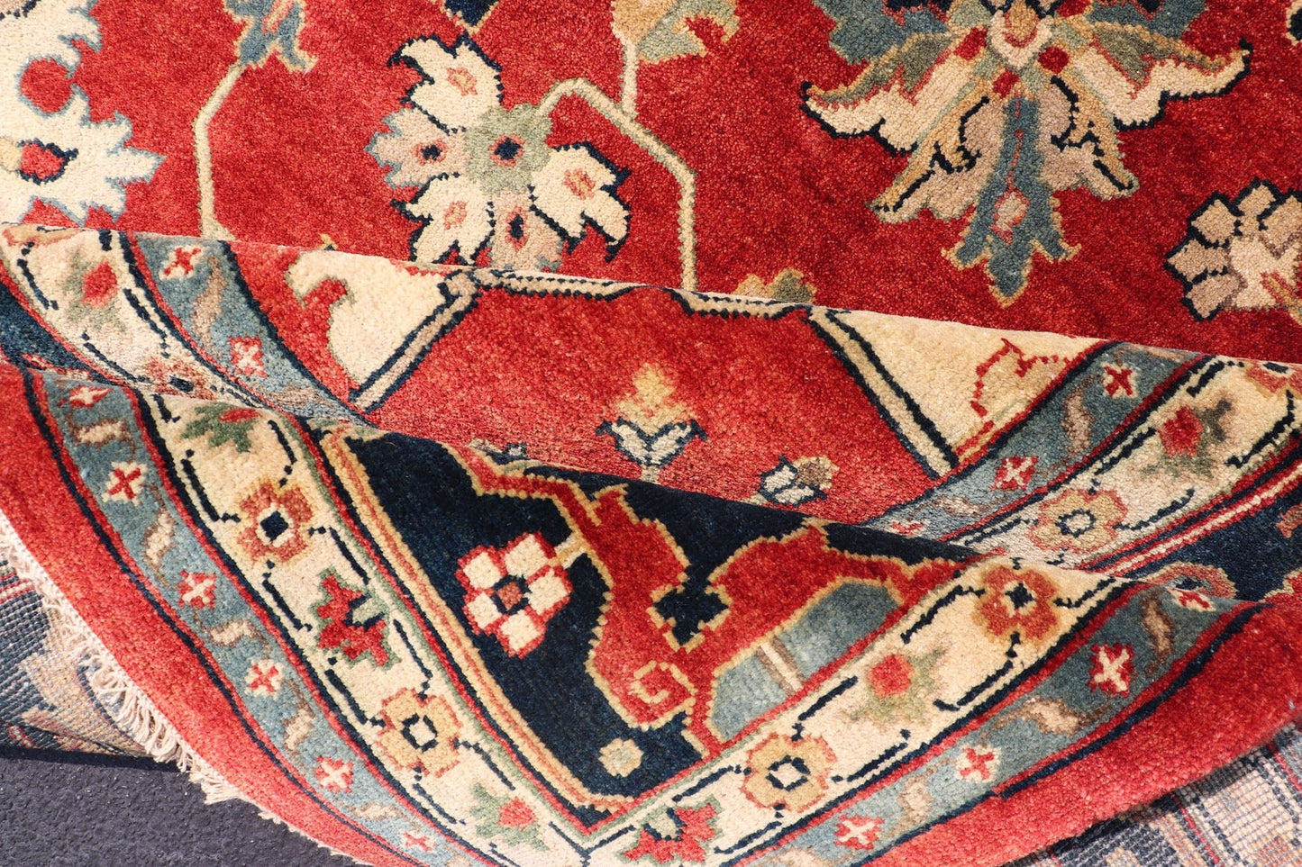 Keivan Woven Arts Large Hand - Knotted Serapi design rug With Geometric Medallion Large Hand - Knotted reproduction Serapi Geometric Medallion Carpet in Jewel Colors. Measures: 11'10 x 15'. Beautiful modern Heriz Style hand - knotted wo... - Keivan Woven ArtsPTA - 2109 - 06 - 17062