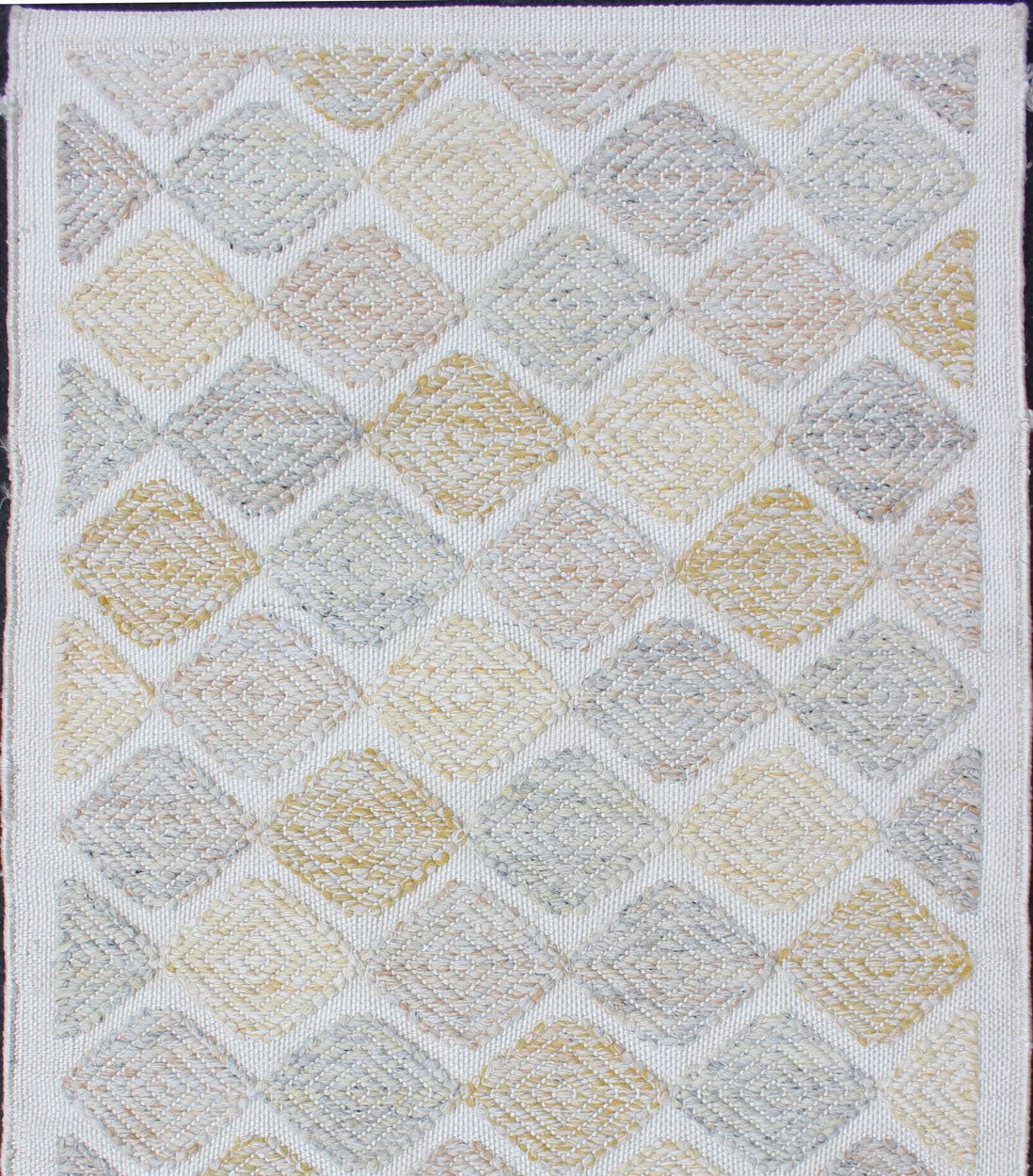 Keivan Woven Arts All - Over Diamond Scandinavian Flat - Weave Rug With Texture. Keivan Woven Arts / rug RJK - 23000 - DIAMOND, country of origin / type: Scandinavia / Scandinavian Modern. Measures: 3'0 x 5'0 This modern Scandinavian design flat - weave ... - Keivan Woven ArtsRJK - 23000 - DIAMOND - 13238Rug