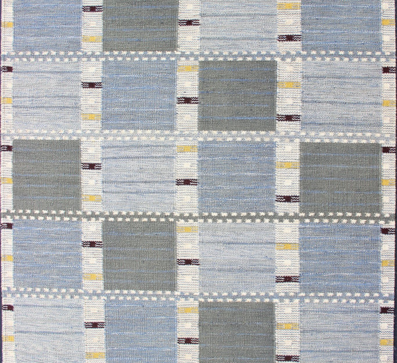 Keivan Woven Arts Modern Scandinavian Flat - Weave Design with Geometric Design. Keivan Woven Arts / rug RJK - 29594 - SHB - 022 - 02, country of origin / type: India / Scandinavian flat - weave. Measures: 6'1 x 8'11 This Scandinavian flat - weave style is ins... - Keivan Woven ArtsRJK - 29594 - SHB - 022 - 02 - 13608