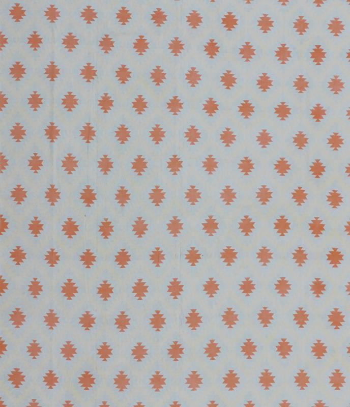 Large Vintage Cotton Designer Dhurrie, designer Cotton Dhurrie Large Vintage Rug. Keivan Woven Arts/ rug ROD - 4111, country of origin / type: India / Cotton Dhurrie, condition: Vintage in good condition Measures: 11'6 x 17'10 Acquired from... - Keivan Woven ArtsROD - 4111 - 7591Rug