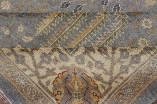 Outstanding Large Oushak with light purple and gray with willow tree design. Keivan Woven Arts / rug S12 - 0101, country of origin / type: Turkey / Oushak, circa Early - 20th century. Large Oushak. Large antique Oushak. Purple Oushak. Measures: 13' x 18... - Keivan Woven ArtsS12 - 0101 - 3035