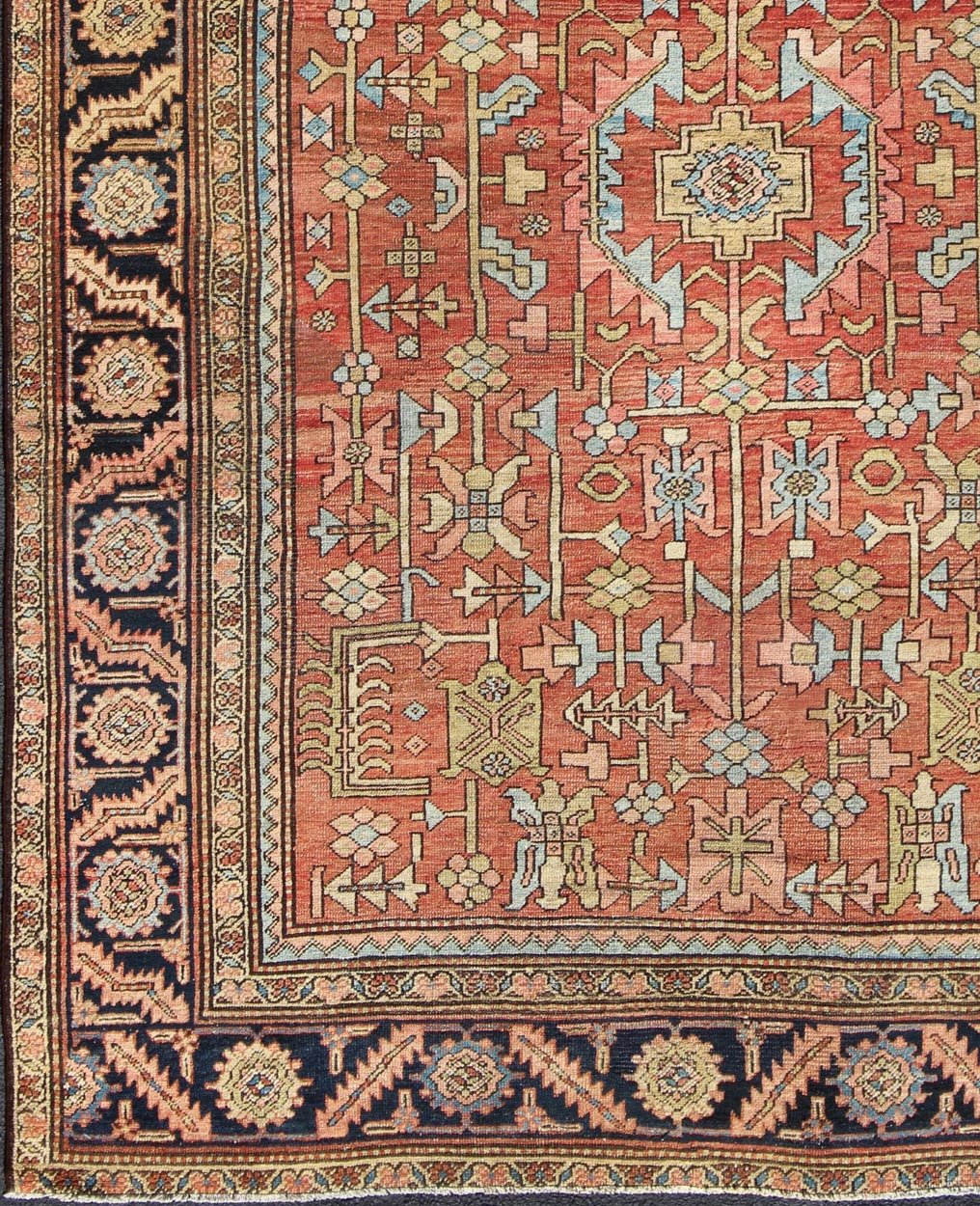 Antique Persian Serapi Rug with All - Over Geometric Design All - Over Geometric Design Antique Persian Serapi Rug. Keivan Woven Arts / rug /S12 - 0301, country of origin / type: Iran / Kerman , circa 1890. Measures: 9'5 x 12'8. This ant... - Keivan Woven ArtsS12 - 0301 - 3217Rug