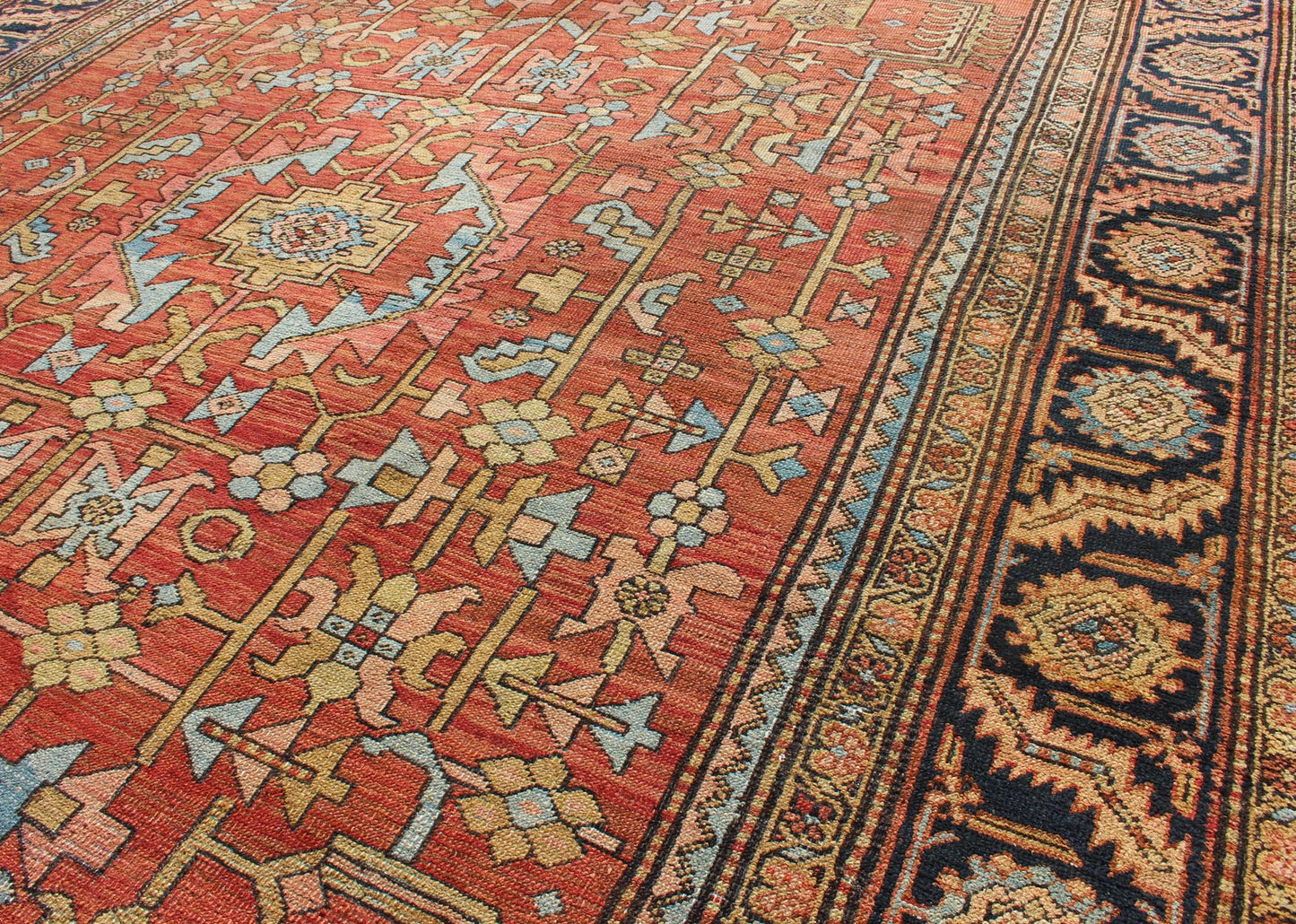 Antique Persian Serapi Rug with All - Over Geometric Design All - Over Geometric Design Antique Persian Serapi Rug. Keivan Woven Arts / rug /S12 - 0301, country of origin / type: Iran / Kerman , circa 1890. Measures: 9'5 x 12'8. This ant... - Keivan Woven ArtsS12 - 0301 - 3217Rug