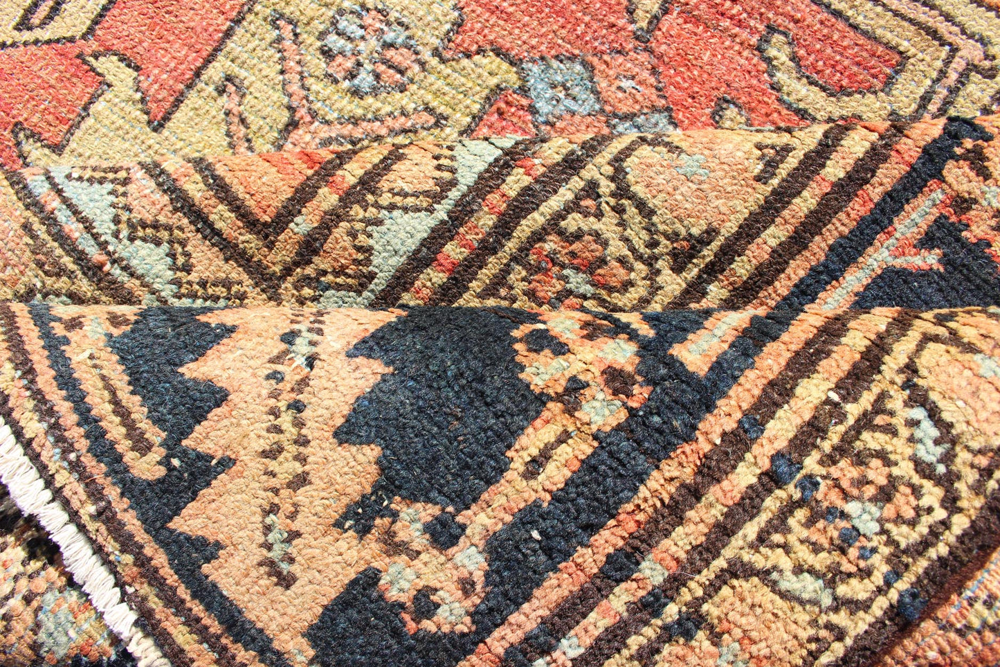 Antique Persian Serapi Rug with All - Over Geometric Design All - Over Geometric Design Antique Persian Serapi Rug. Keivan Woven Arts / rug /S12 - 0301, country of origin / type: Iran / Kerman , circa 1890. Measures: 9'5 x 12'8. This ant... - Keivan Woven ArtsS12 - 0301 - 3217Rug