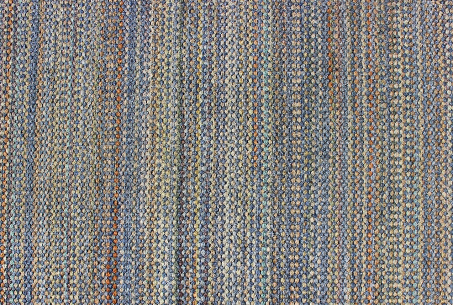 Large Vintage American Rug Braided in Multi - Colored. Measures: 8'5 x 11'2 This large American braided rug features a unique color palette coupled with a fine demonstration of American weaving. The tones of each stripe come together to p... - Keivan Woven ArtsS12 - 0708 - 3329Rug