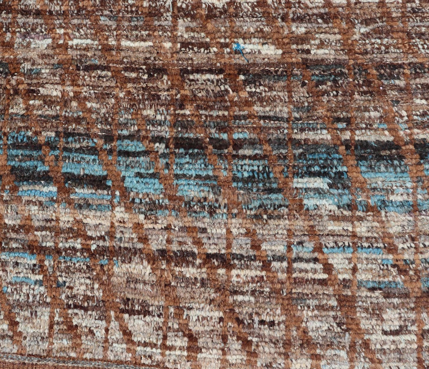 Keivan Woven Arts Moroccan Style Distressed Modern Runner. Keivan Woven Arts; rug SNK - 1704, country of origin / type: Afghanistan / Modern Casual, circa early - 21th century. Measures: 3'1 x 9'7 This modern casual tribal rug has been hand - knotted ... - Keivan Woven ArtsSNK - 1704 - 27664Rug