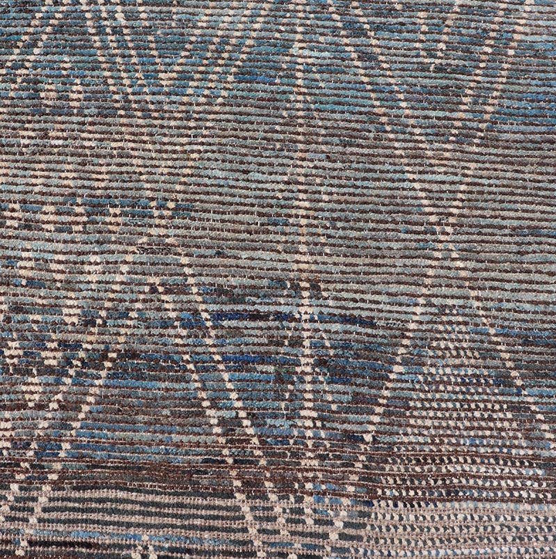 Keivan Woven Arts Modern long Runner in All - Over Tribal Design Keivan Woven Arts Modern Long distressed Moroccan Runner in All - Over Tribal Design Measures: 3'3 x 15'11 Keivan Woven Arts Modern Runner in All - Over Tribal Design. rug... - Keivan Woven ArtsSNK - 3809 - 27676Rug