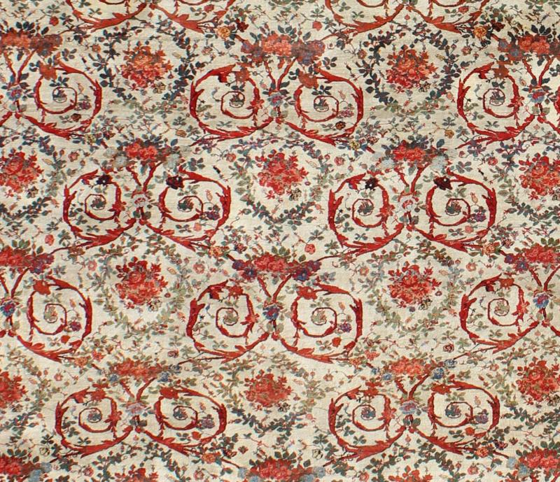 Very Large Antique Persian Rug , Large Persian Bidjar Carpet in Ivory Background. Palace sized antique Persian Bidjar carpet in ivory background and array of beautiful, and brilliant colors. Rug / TRA - 170301. Country of Origin: Persia/Iran. ... - Keivan Woven ArtsTRA - 170301 - 7349Rug