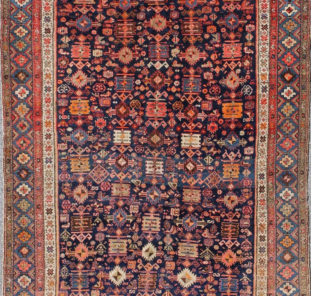 Navy Blue Antique Persian Malayer Antique Rug with All - Over Sub - Geometric Design kwarugs Navy blue antique Persian Malayer antique rug with all - over sub - geometric design, rug tra - 170901, country of origin / type: Iran / Malayer, circa 1910 ... - Keivan Woven ArtsTRA - 170901 - 8735Rug