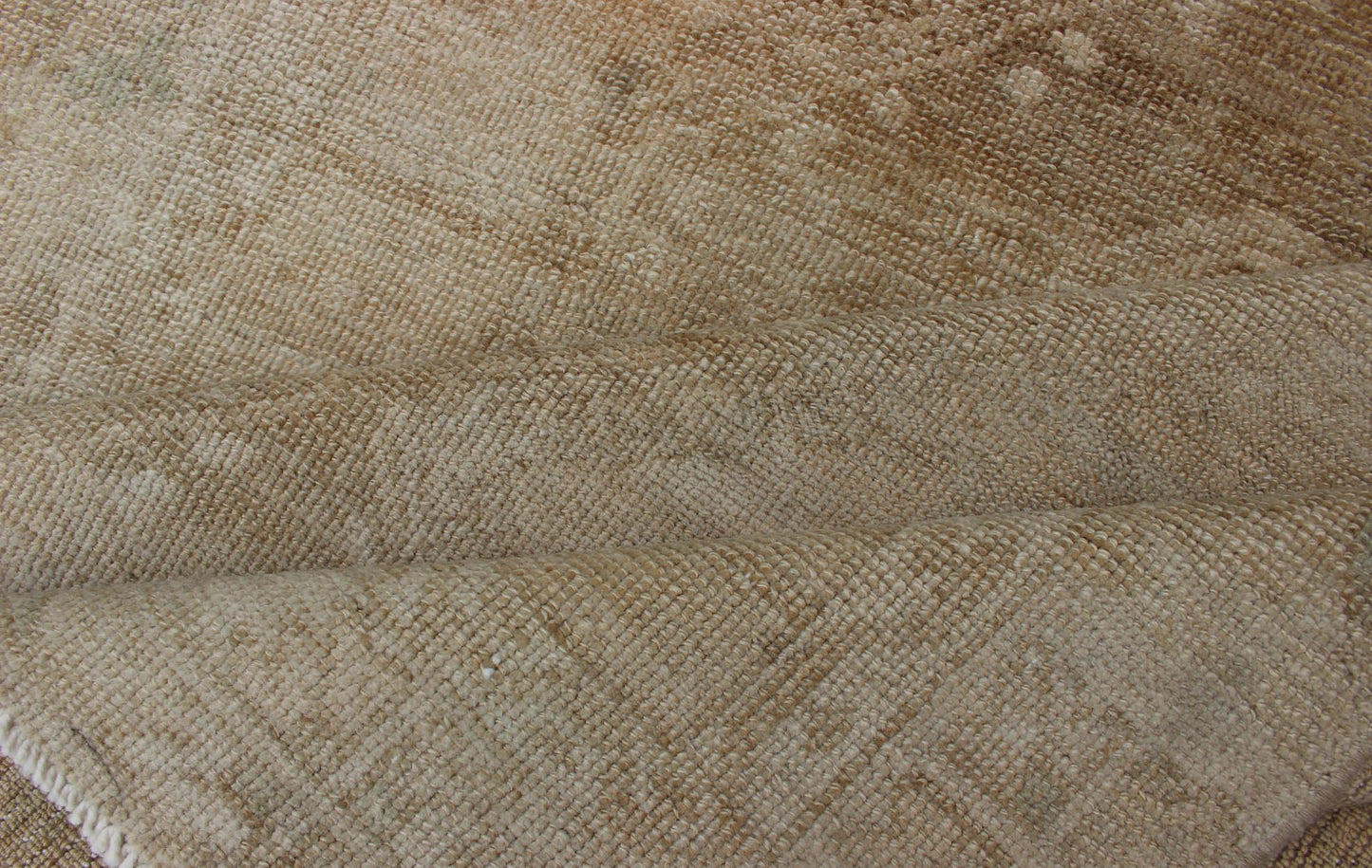 Hand Knotted Vintage Turkish Runner in Earth Tones & Light Brown in Medallions tan, sand, taupe and light brown. Keivan Woven Arts / rug TU - ALK - 3585, country of origin / type: Turkey / Kars, circa 1940. Turkish runner in Earth tones, light brown... - Keivan Woven ArtsTU - ALK - 3585 - 12096Rug