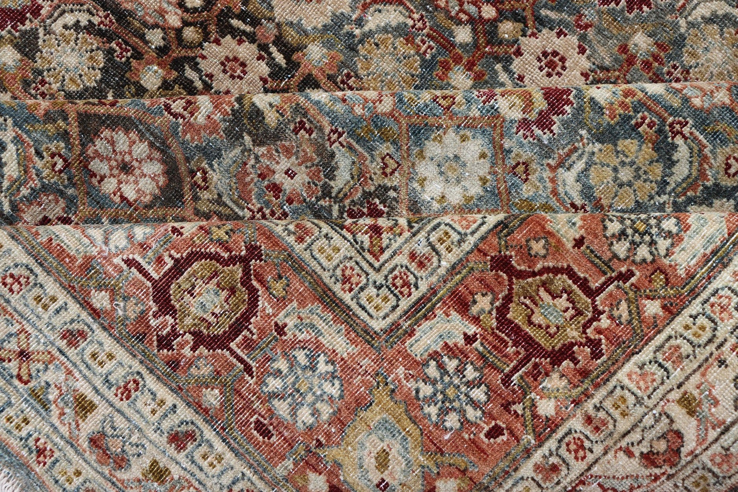 Antique Bidjar Large Gallery Rug in All - Over Herati Design. Antique Bidjar long gallery rug from Persia with ornate floral all - over Herati design, Keivan Woven Arts/rug /TU - KAH - 100, country of origin / type: Iran / Bidjar, circa 1900. Mea... - Keivan Woven ArtsTU - KAH - 100 - 17026Rug
