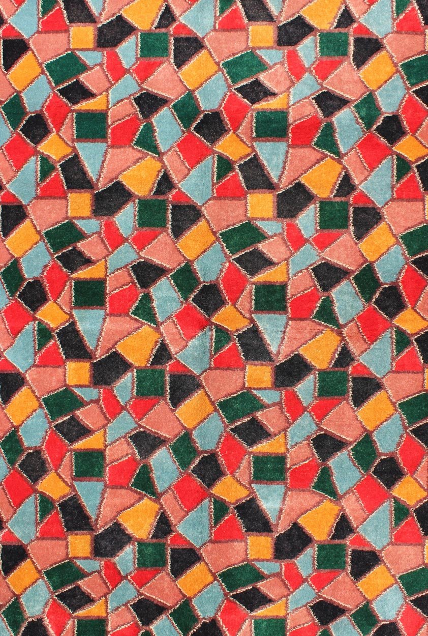 Mid - Century Modern Design Rug inspired by Stained glass Design Mid - Century Modern Design Rug with Stained glass Design. Keivan Woven Arts, rug/TU - MTU - 3327 origin/turkey #kwarugs, midcentury rug, modern design, vintage modern design rug M... - Keivan Woven ArtsTU - MTU - 3327 - 5792Rug
