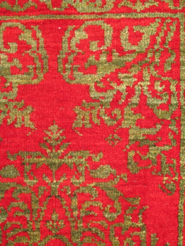 Antique Turkish Ottoman Rug With Floral Medallion in Red and Green Antique Turkish Ottoman Rug With Floral Medallion in Red and Green, Keivan Woven Arts rug TU - VEY - 8, country of origin / type: Turkey / Ottoman, circa 1920 Handwoven in Tu... - Keivan Woven ArtsTU - VEY - 8 - 2934Rug