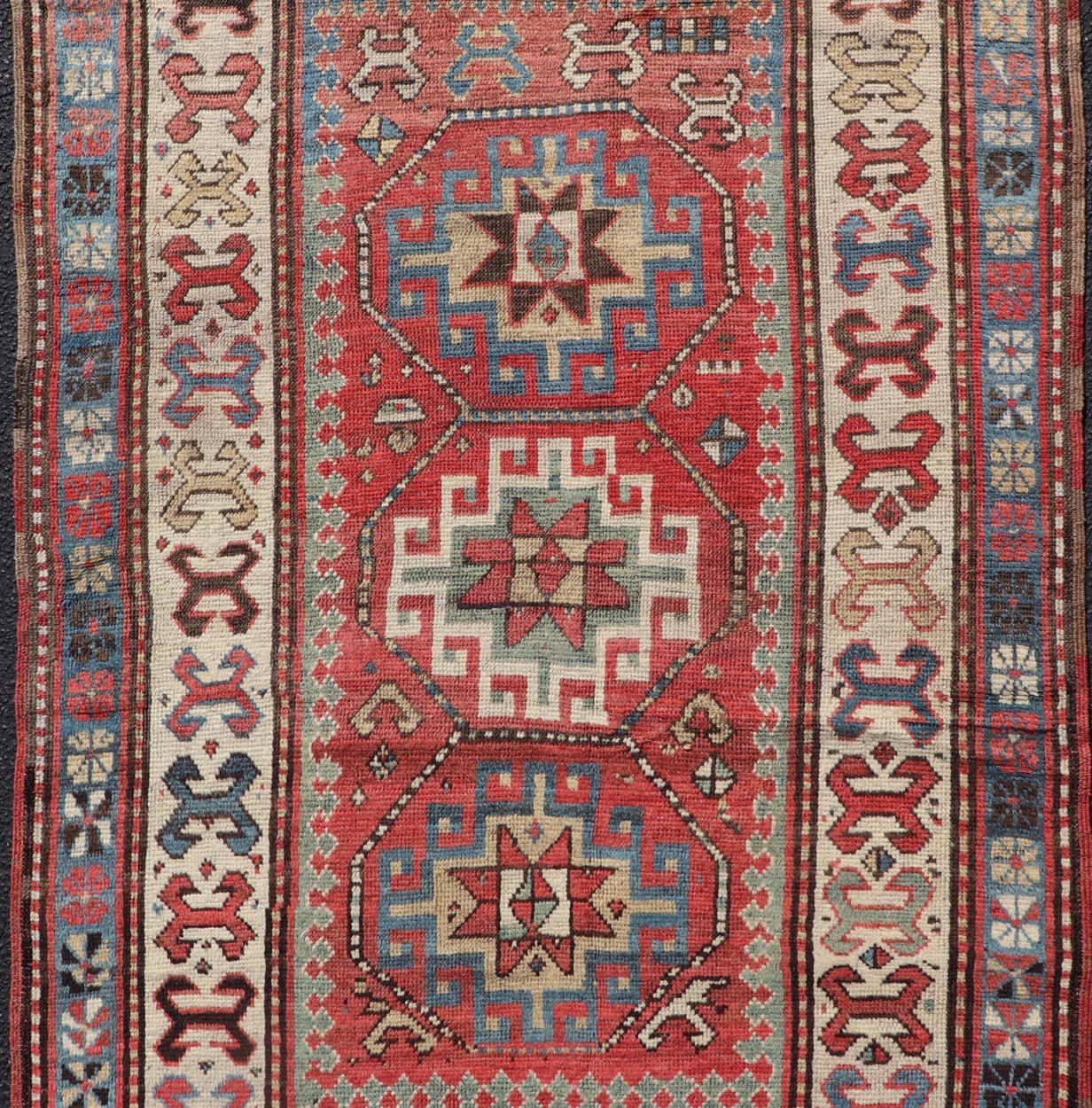 Antique Caucasian Kazak Rug with Sub - Geometric Medallion's Design Antique Caucasian Kazak Rug with Sub - Geometric Medallion's Design. Keivan Woven Arts / rug V21 - 0503 - 15488, country of origin / type: Caucasus / Kazak, circa Late - 19th Century. ... - Keivan Woven ArtsV21 - 0503 - 15488 - 16400